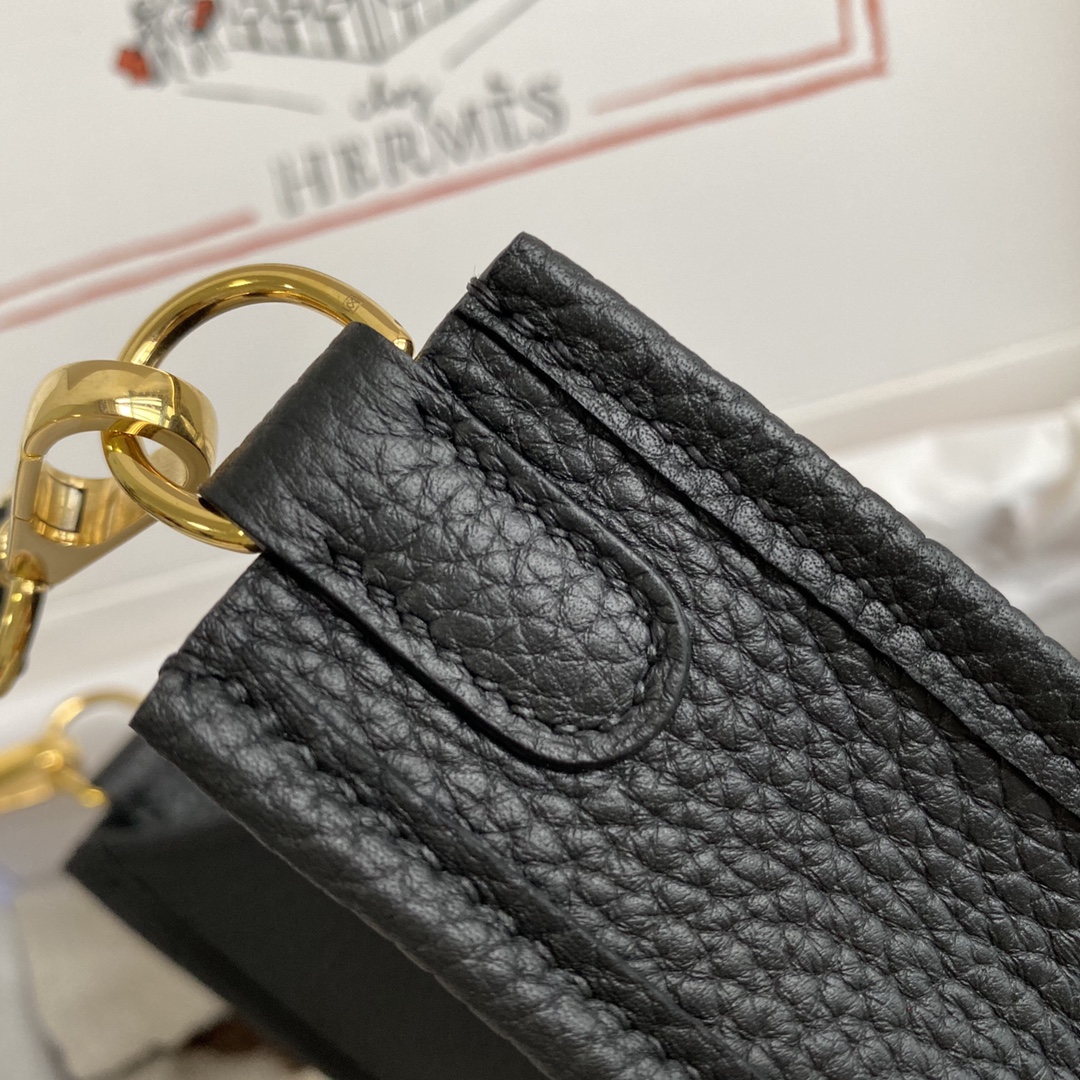 에르메스 미니 에블린16 블랙 금장